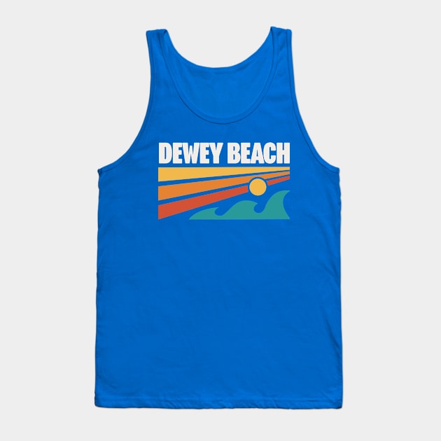 Dewey Beach Delaware Souvenir Delaware Beaches Tank Top by PodDesignShop